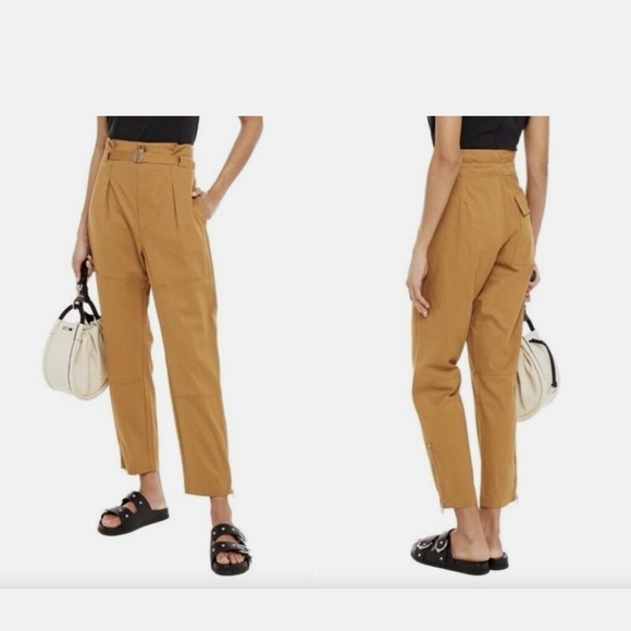 rag & bone Pants - Rag & Bone Hunter High Rise Pleated Tapered Pants Size 25